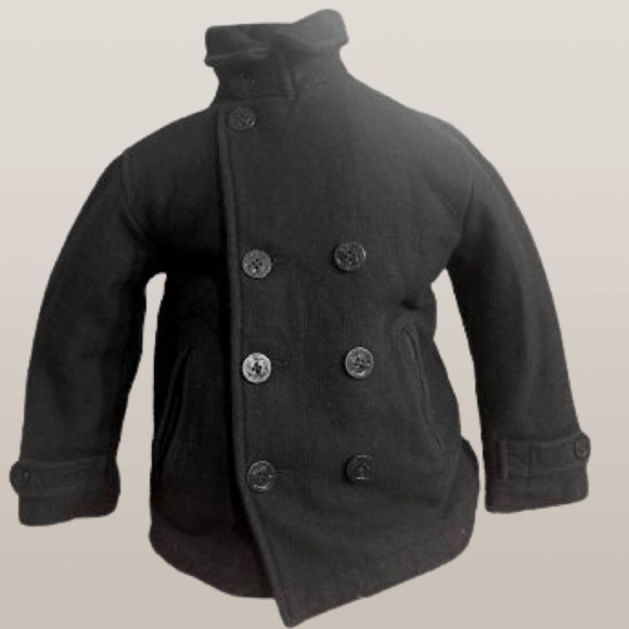 Baby Gap boys navy pea coat sz 5 yrs - Picture 1 of 7
